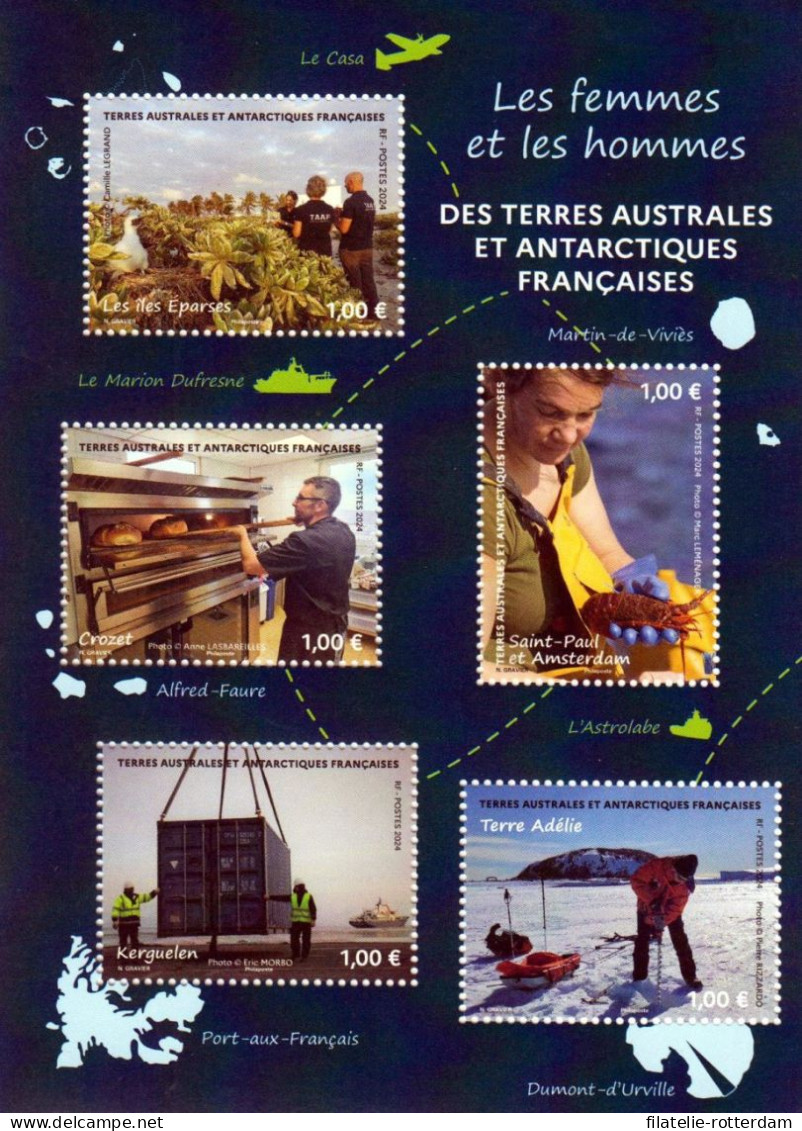 TAAF - Postfris / MNH - Sheet Men And Women 2024 - Unused Stamps