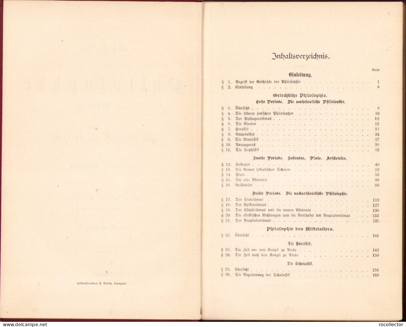 Geschichte Der Philosophie Im Umriß Von Albert Schwegler 1890 C3926N - Libros Antiguos Y De Colección