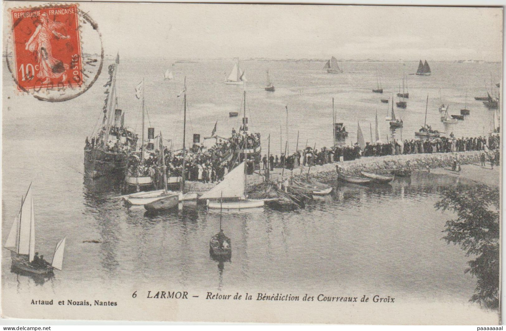 LARMOR PLAGE  RETOUR DE LA BENEDICTION DES CORREAUX DE GROIX - Larmor-Plage