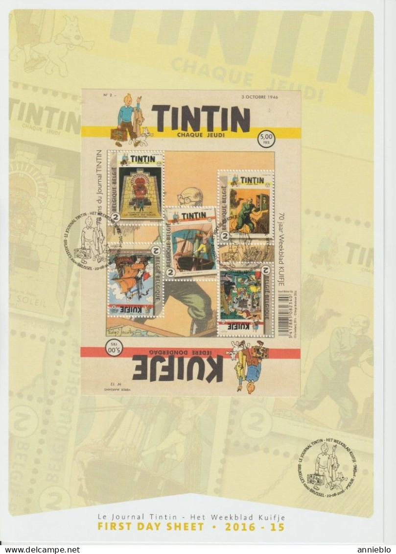 2016 - FDS BL242 - Kuifje / Tintin - - S+in Clasificación