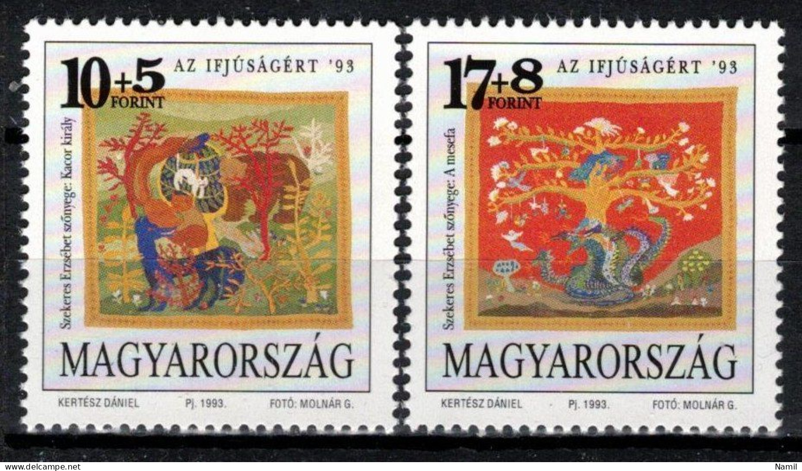 ** Hongrie 1993 Mi 4238-9 (Yv 3408-9), (MNH)** - Ongebruikt