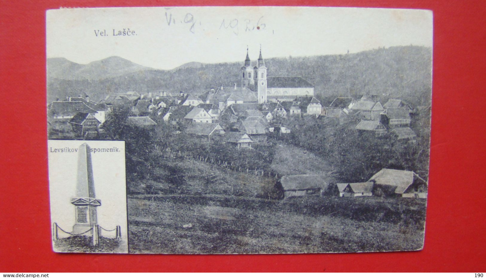 Velike Lasce.Levstikov Spomenik/monument. - Slowenien