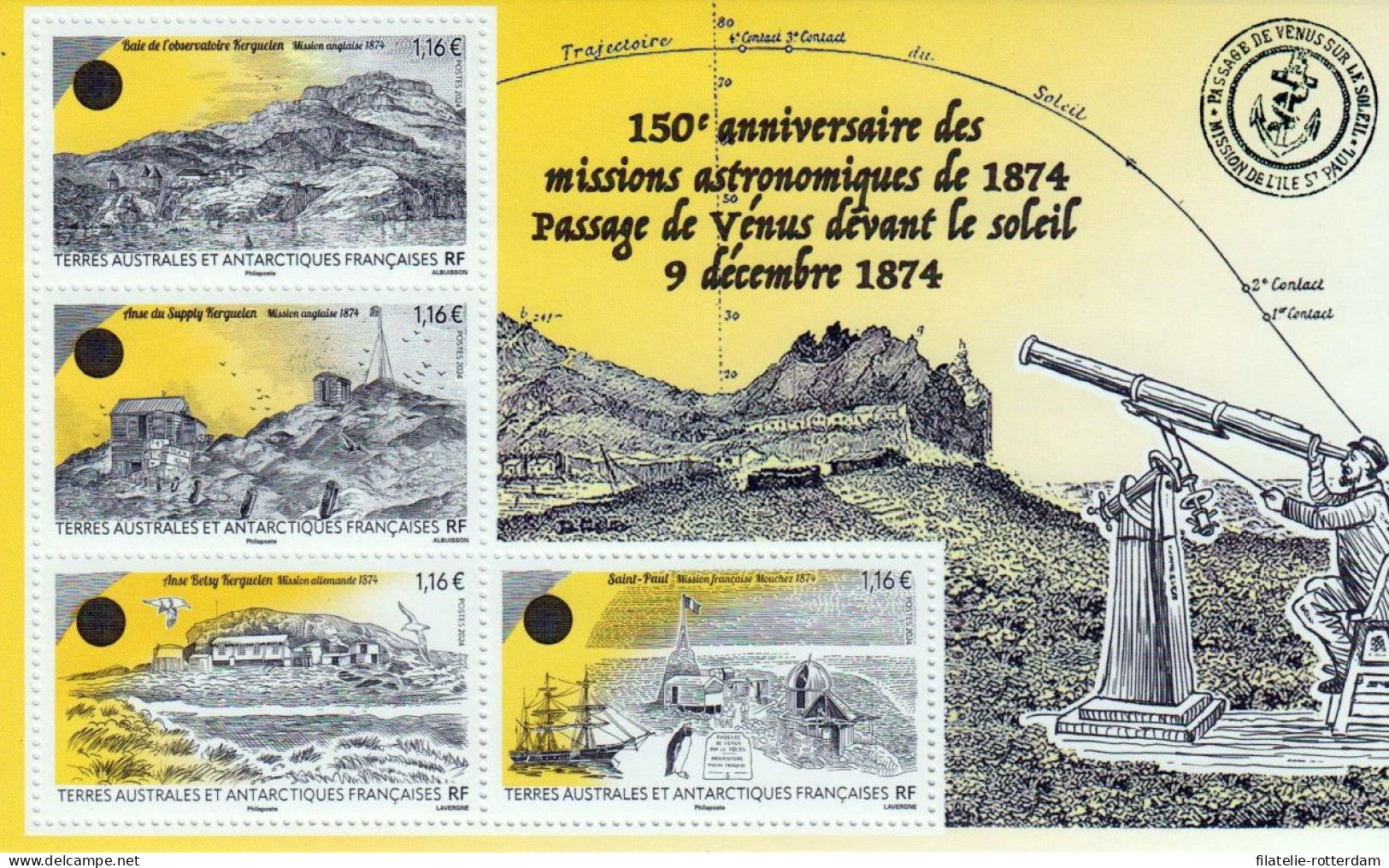 TAAF - Postfris / MNH - Sheet Observatorium 2024 - Unused Stamps