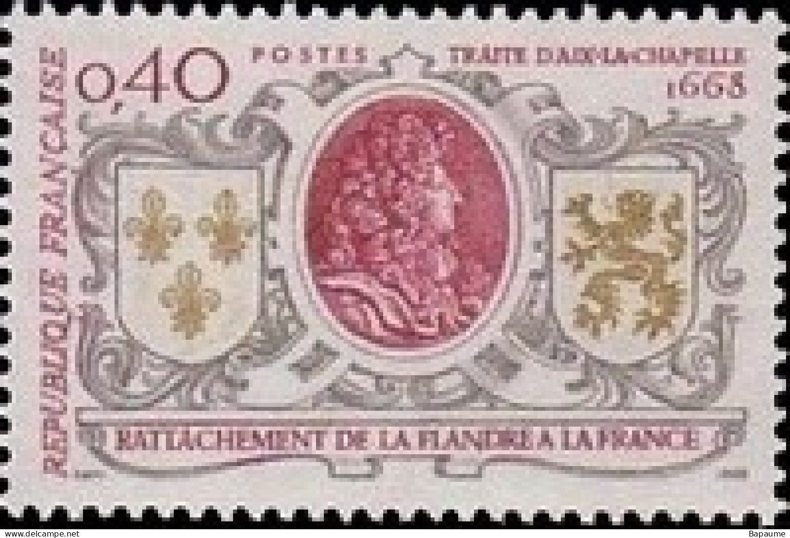 France - Yvert & Tellier N°1563 - Tricentenaire Du Rattachement De La Flandre - Neuf** NMH Cote Catalogue 0,40€ - Unused Stamps