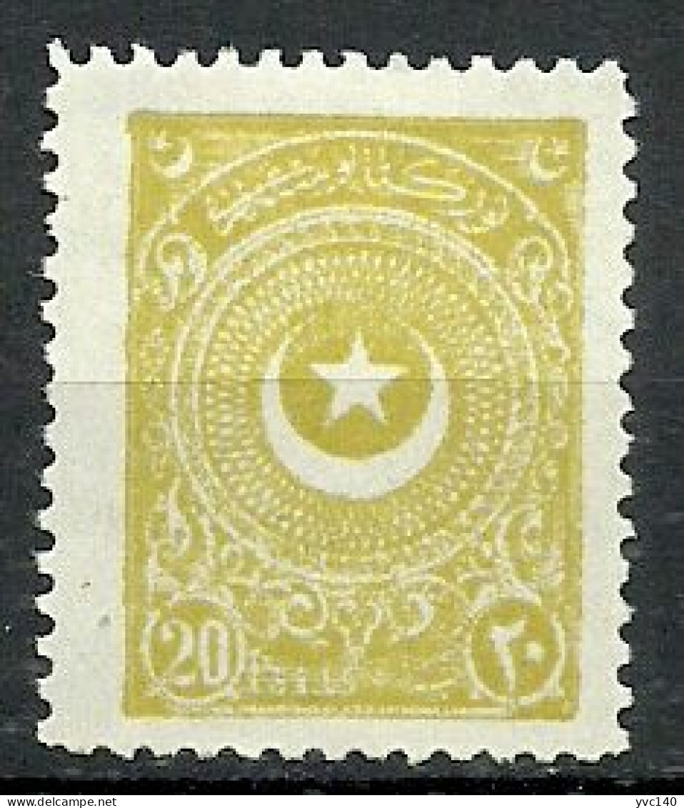 Turkey; 1924 2nd Star&Crescent Issue Stamp 20 P. - Neufs