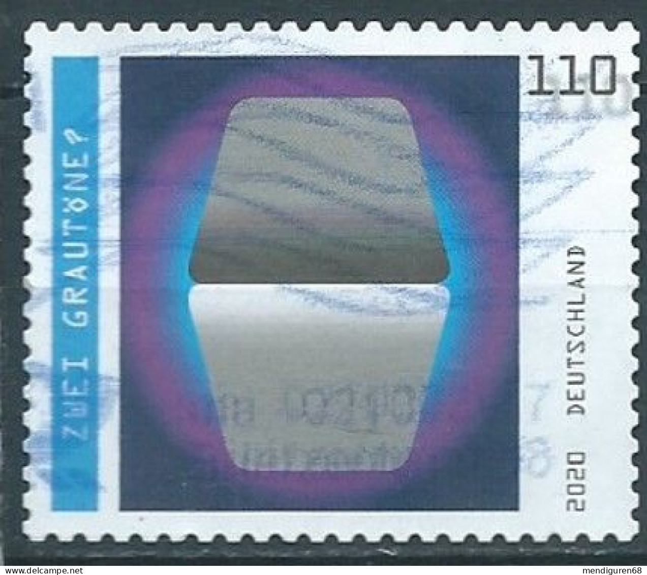 ALLEMAGNE ALEMANIA GERMANY DEUTSCHLAND BUND 2020 OPTICAL ILLUSIONS: TWO SHADES OF GREY? S/A MI 3540 YT 3319 SN 3166 SG 4 - Used Stamps