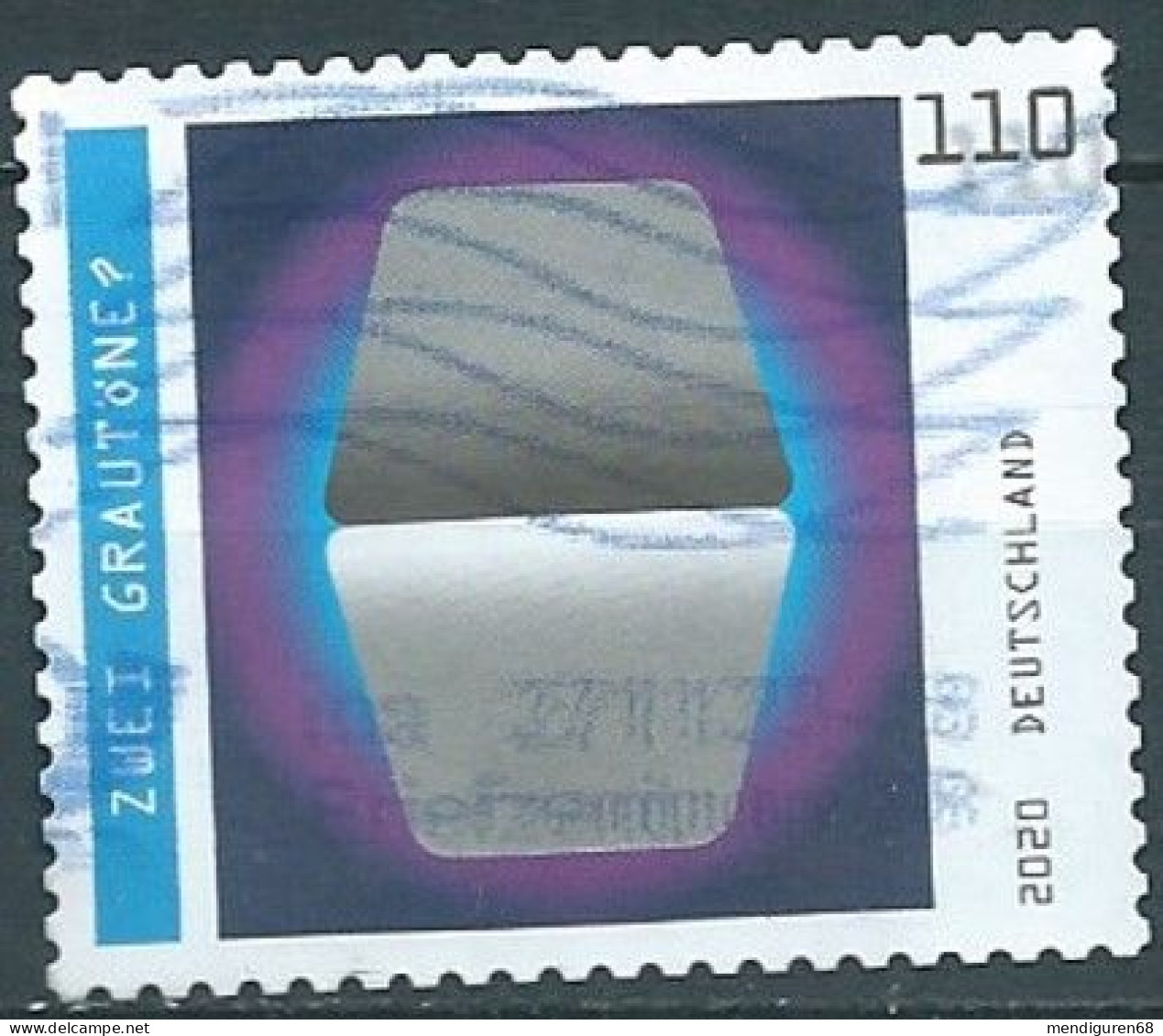 ALLEMAGNE ALEMANIA GERMANY DEUTSCHLAND BUND 2020 OPTICAL ILLUSIONS: TWO SHADES OF GREY? S/A MI 3540 YT 3319 SN 3166 SG 4 - Used Stamps