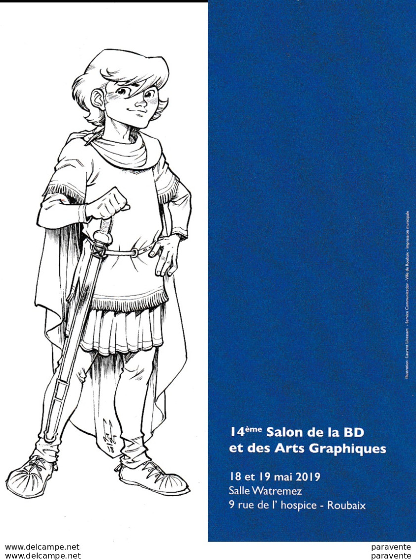 LIBESSART : Marque Page BD Pour Salon De ROUBAIX 2019 - Bookmarks