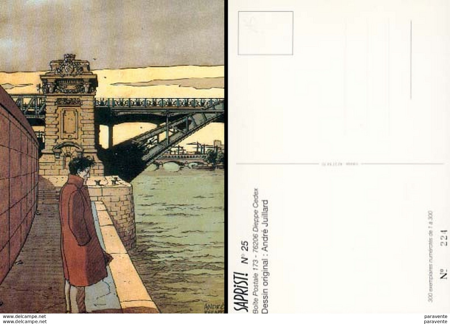 JUILLARD : Carte Postale SAPRISTI (numerotée) - Juillard