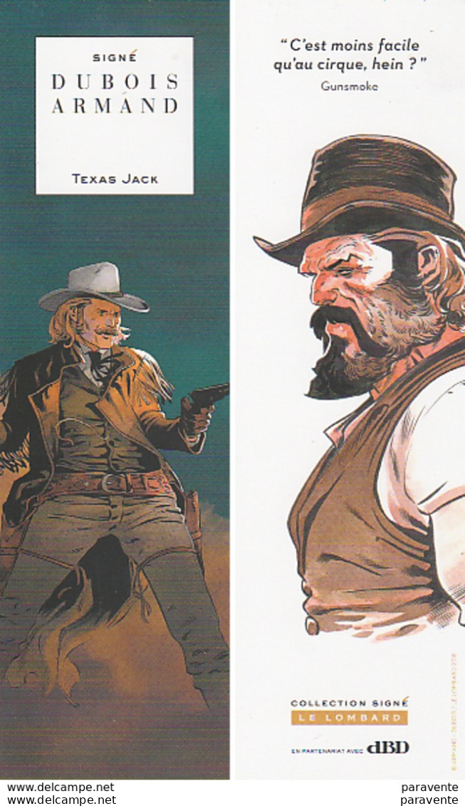 Marque Page Ed LOMBARD De ARMAND Pour TEXAS JACK - Segnalibri