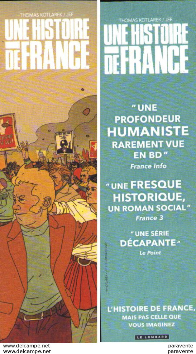 JEF : Marque Page LOMBARD - UNE HISTOIRE DE LA FRANCE - Bookmarks