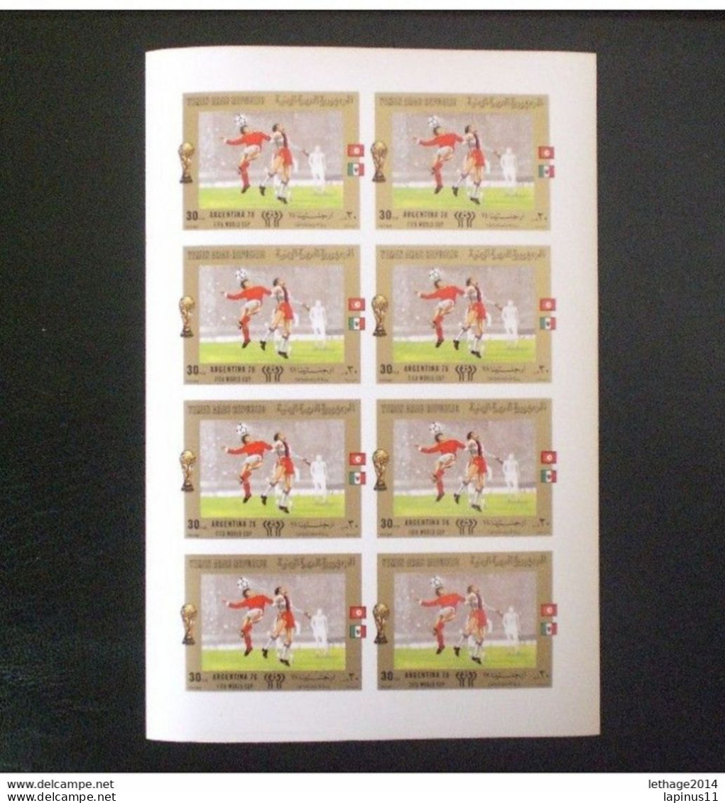 YEMEN 1980 Football World Cup - Argentina 1978 8 Sheet X 8 Complete Series IMPERF RARE !! MNH 800,00 EURO CATALOG MICHEL - Yemen