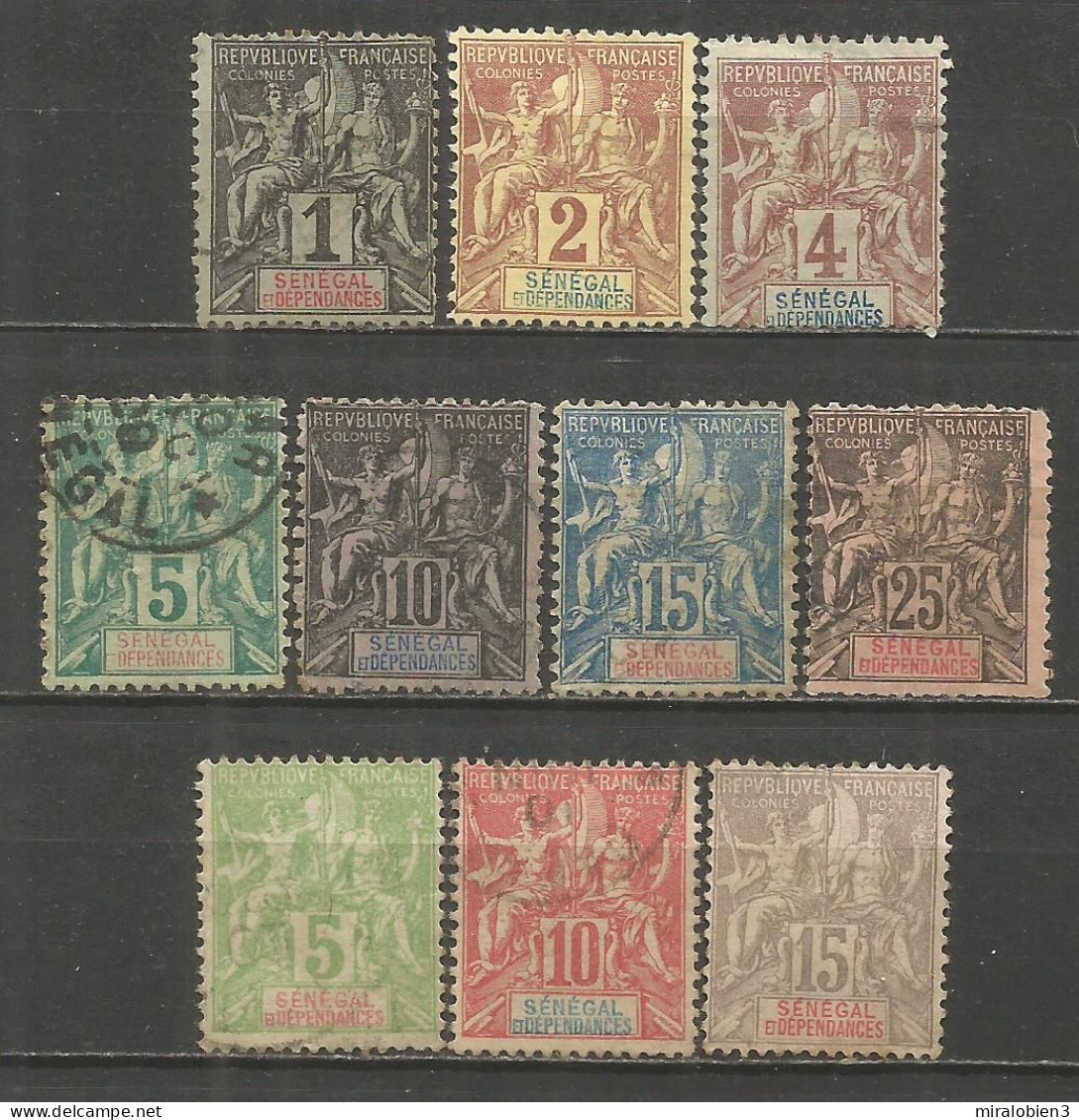 SENEGAL CONJUNTO DE SELLOS USADOS - Used Stamps