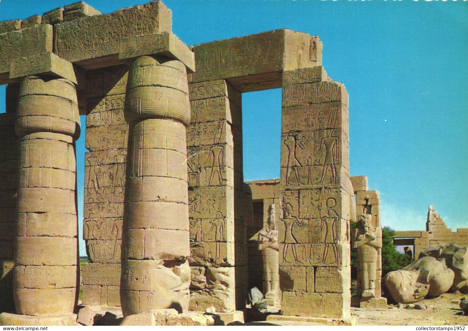 LUXOR, RAMESEUM, ARCHITECTURE, EGYPT, POSTCARD - Louxor