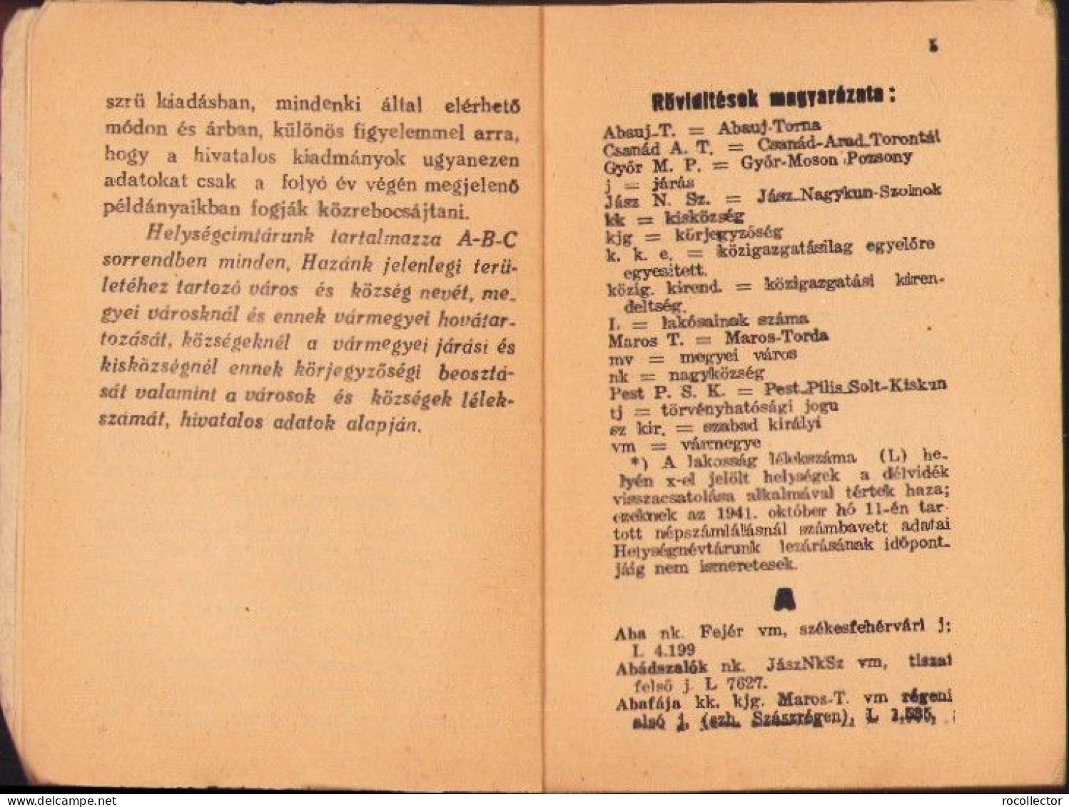 Magyarország Helység Cimtára 1942 657SPN - Libros Antiguos Y De Colección