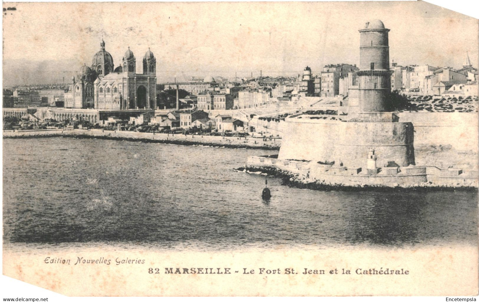 CPA Carte Postale  France Marseille Fort Saint Jean Cathédrale  VM79105 - Vieux Port, Saint Victor, Le Panier