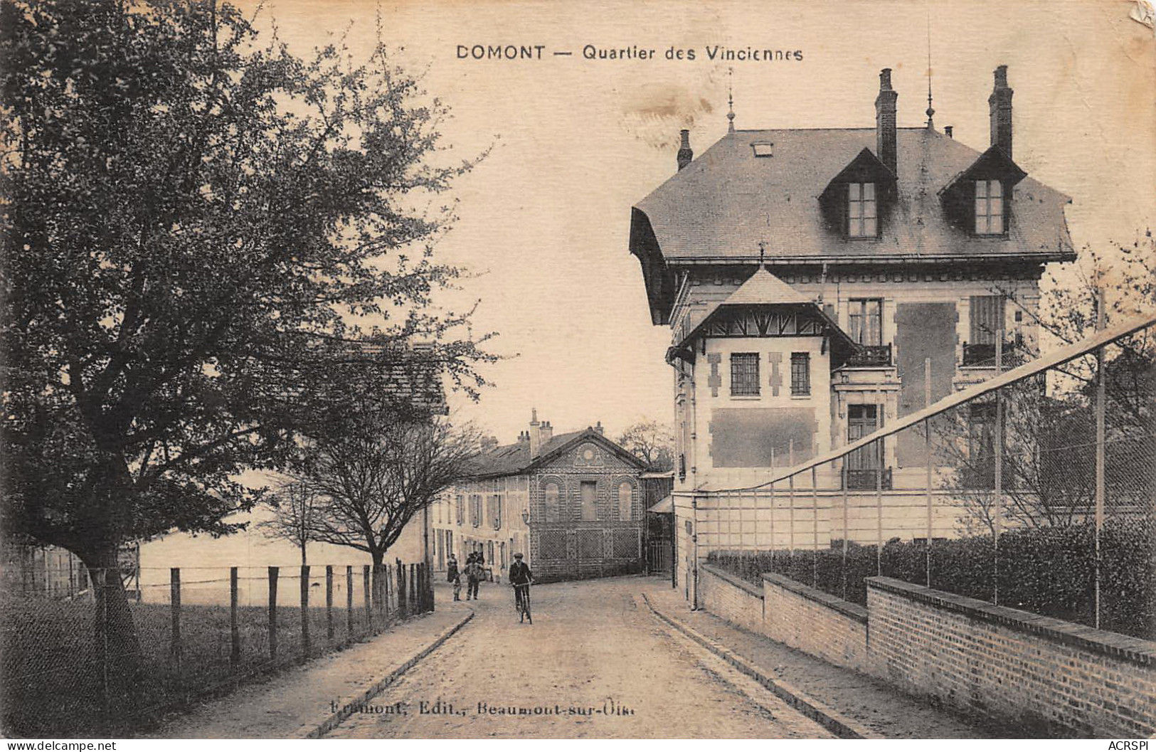 95 DOMONT  Quartier Des VINCIENNES  26 (scan Recto Verso)PFRCR00089 P - Domont