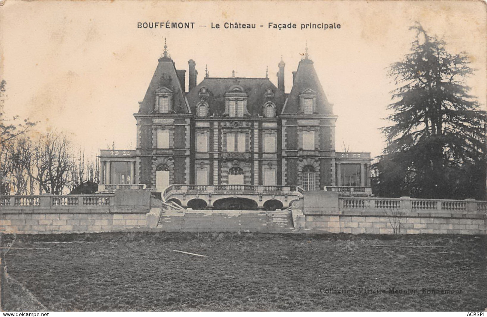 95 Bouffémont Facade Principale Du Chateau   27 (scan Recto Verso)PFRCR00089 P - Bouffémont