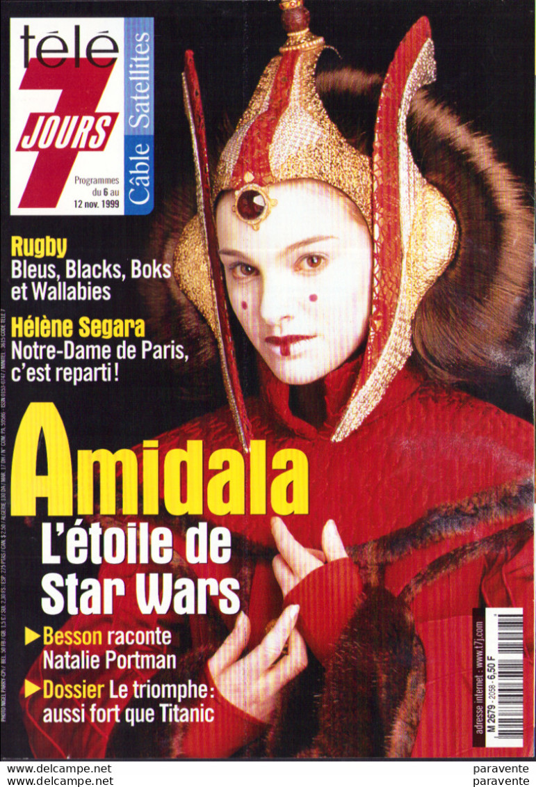 STAR WARS Couverture TELE 7 JOURS 6 Novembre 1999 - AMIDALA - Affiches & Posters