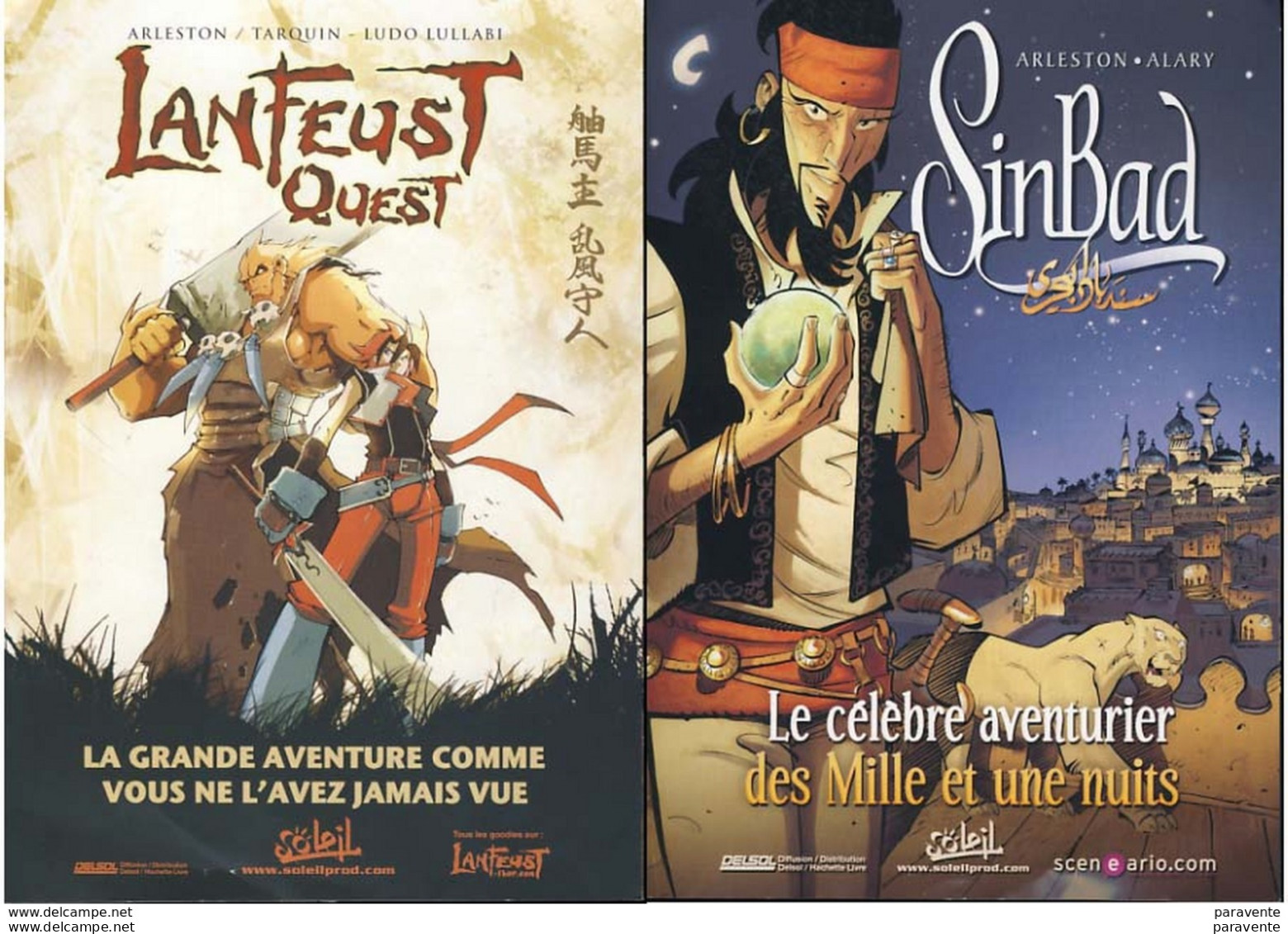 TARQUIN ALARY : Dossier Presentation LANFEUST QUEST - SINBAD - Lanfeust De Troy