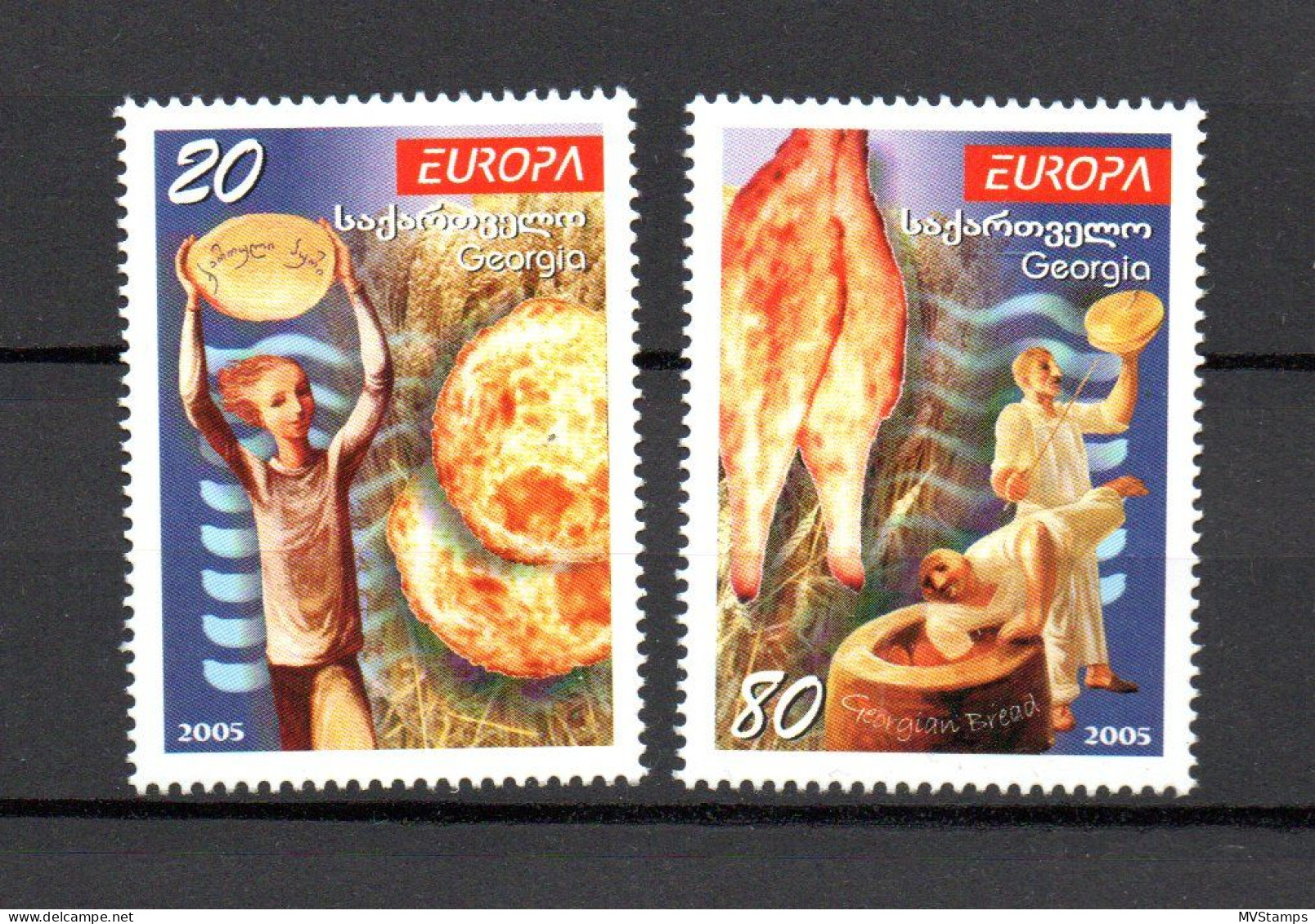 Georgia/CEPT 2005 Set Food/Gastronomic Stamps (Michel 480/81) MNH - Géorgie