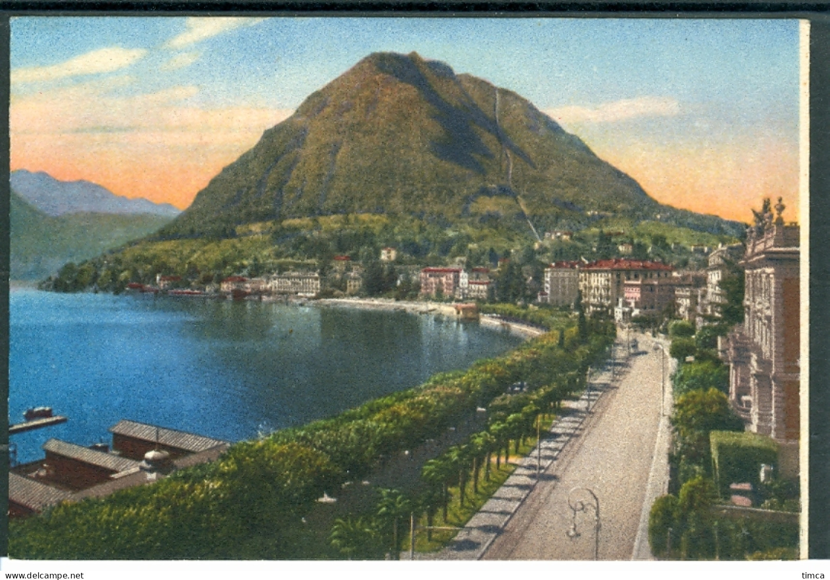 11411 TI - LUGANO - Lugano E San Salvatore - Vecchio Bagno Pubblico - Autres & Non Classés