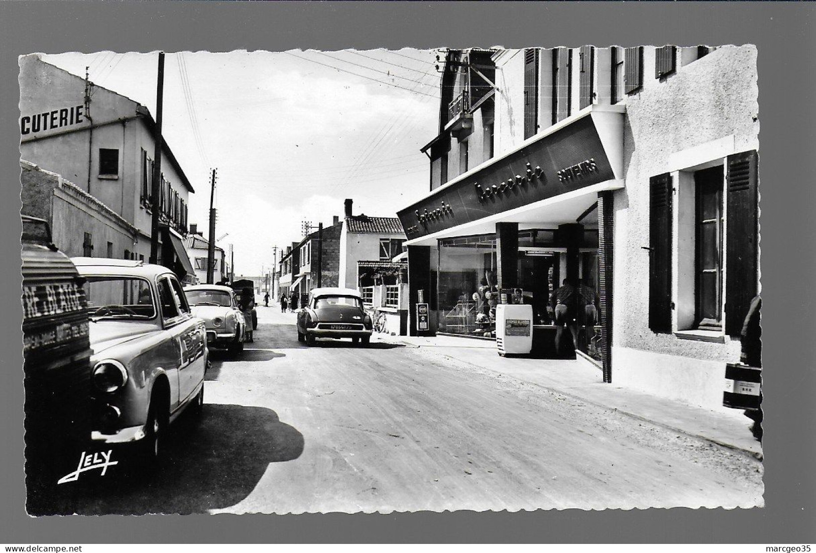 85 Avenue Du Port De L'herbaudière édit. Jehly Poupin N°12 épicerie Mercerie  Automobile Citroën DS Peugeot 403 Dauphine - Ile De Noirmoutier