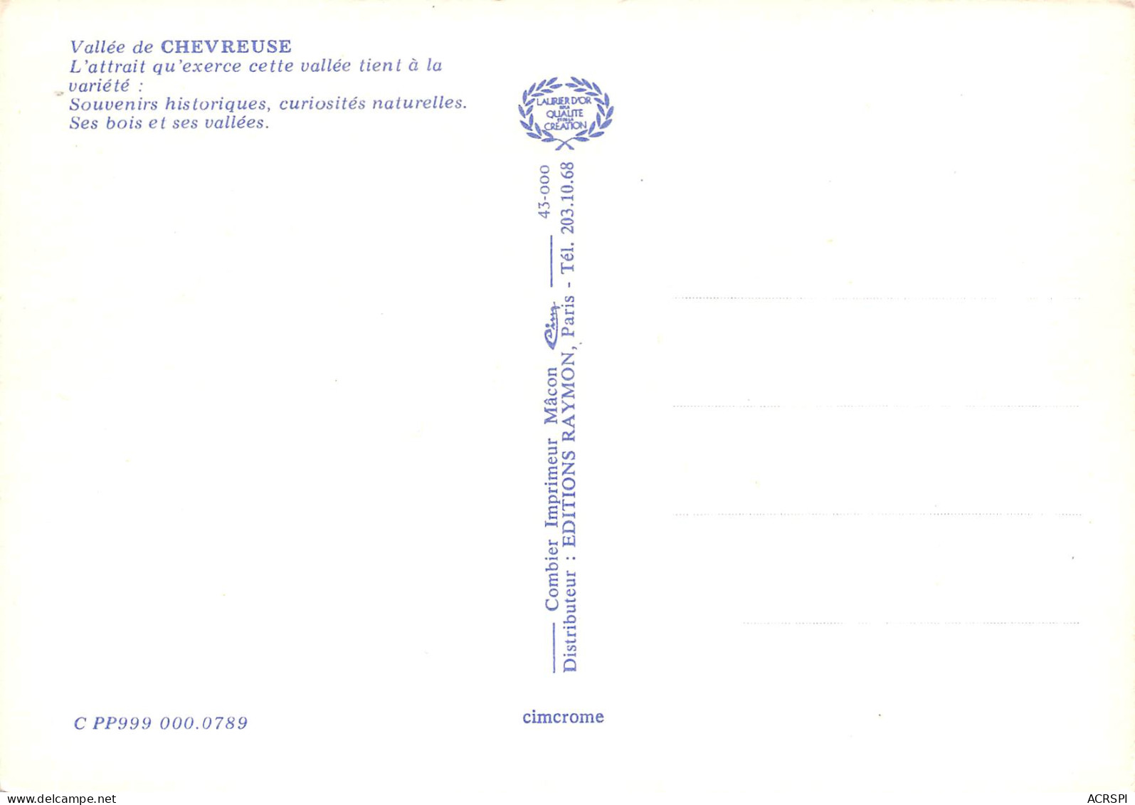 Vallée De CHEVREUSE   34 (scan Recto Verso)PFRCR00083P - Chevreuse