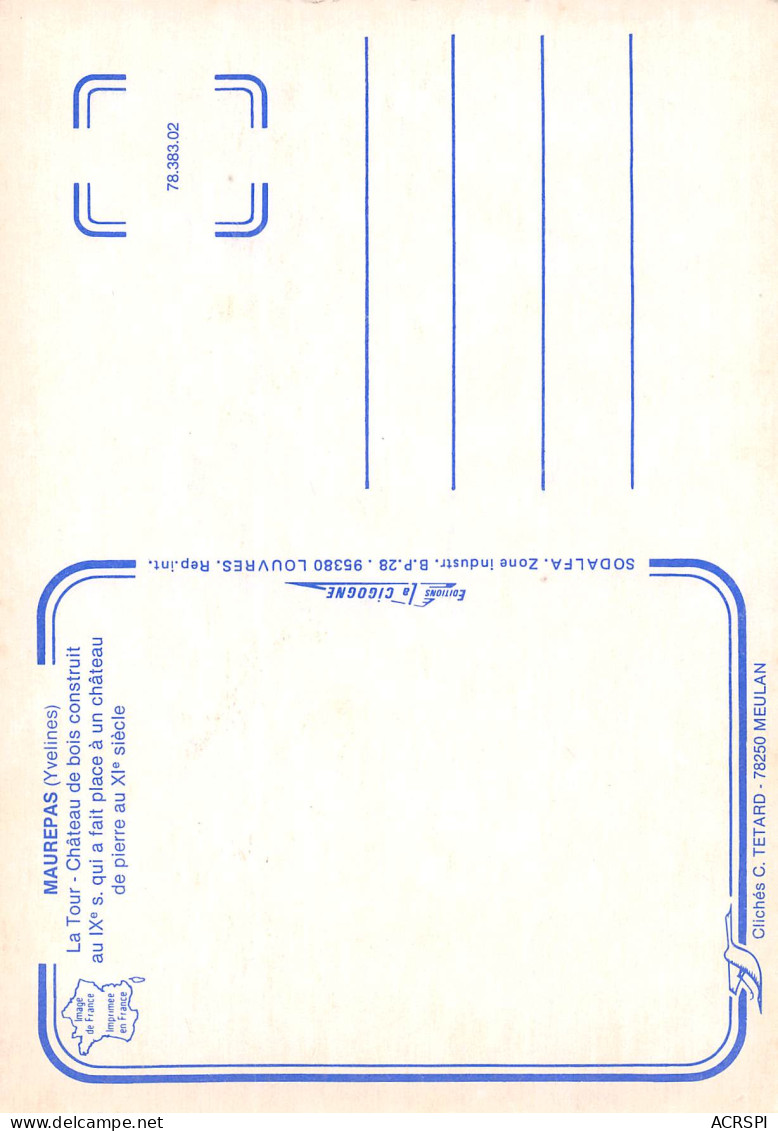 MAUREPAS La Tour Chateau De Bois   48 (scan Recto Verso)PFRCR00083P - Maurepas