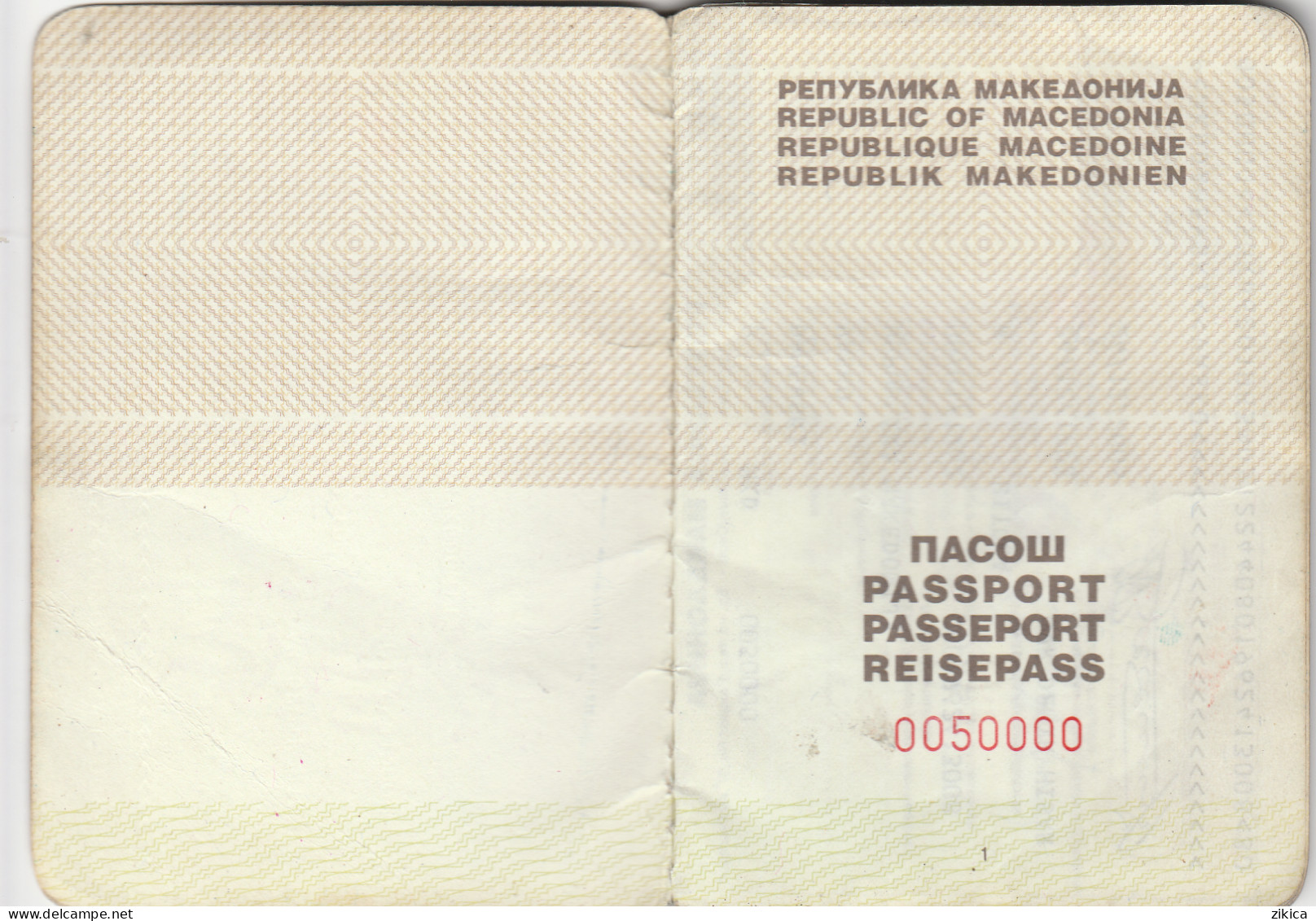 Passeport,passport,pasaporte, Reisepass,Macedonia - Visas... - Documents Historiques