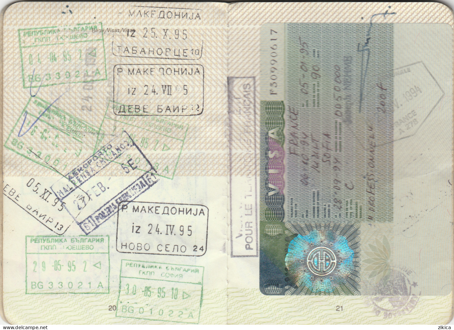 Passeport,passport,pasaporte, reisepass,Macedonia - visas...