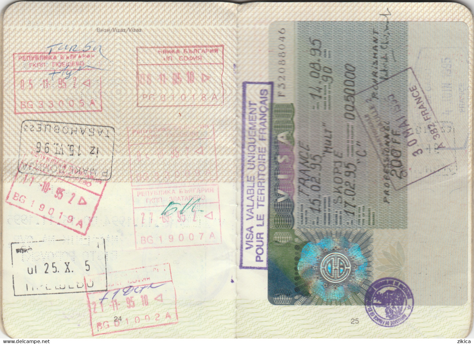 Passeport,passport,pasaporte, reisepass,Macedonia - visas...