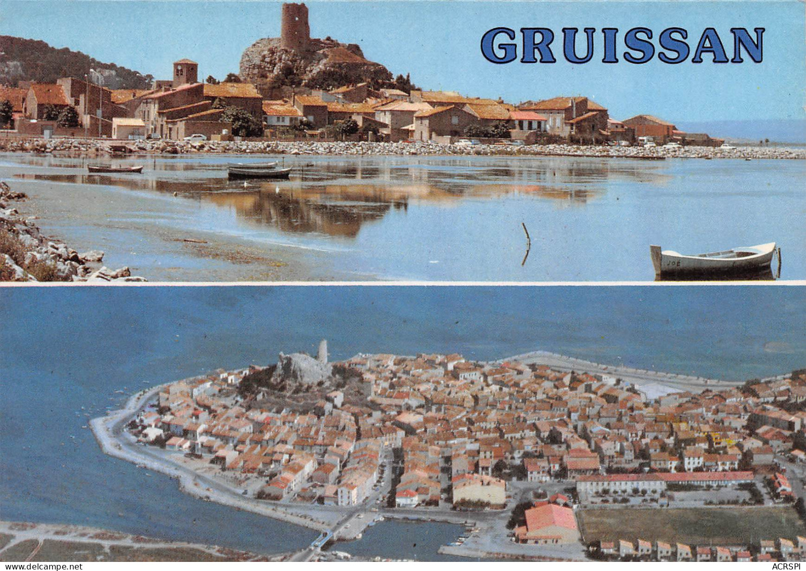 GRUISSAN Deux Vues De La Ville  11 (scan Recto Verso)PFRCR00081P - Narbonne