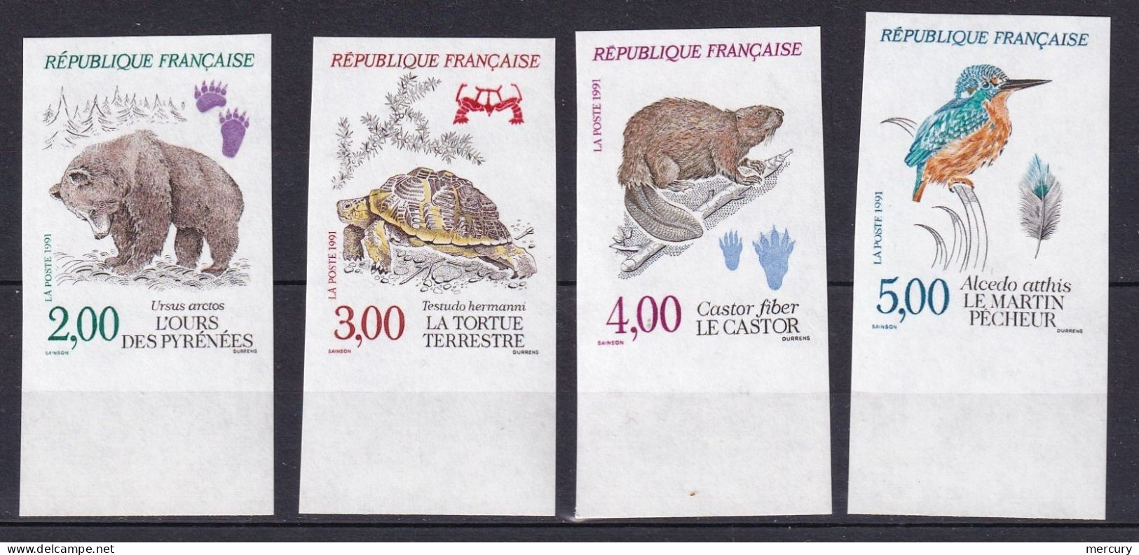 FRANCE - Série Complète Des Animaux De 1991 LUXE - Unclassified