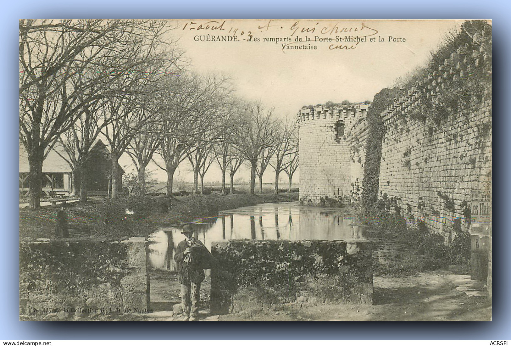 GUERANDE - Les Remparts De La Porte Saint Michel à La Porte Vannetaise  (scan Recto-verso) PFRCR00077 P - Guérande