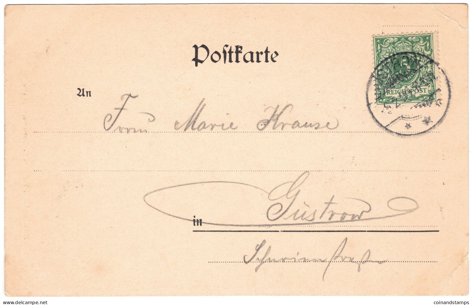 Postkarte Güstrow -Dom, S/w, 1899, Orig. Gelaufen Innerorts, II- - Güstrow