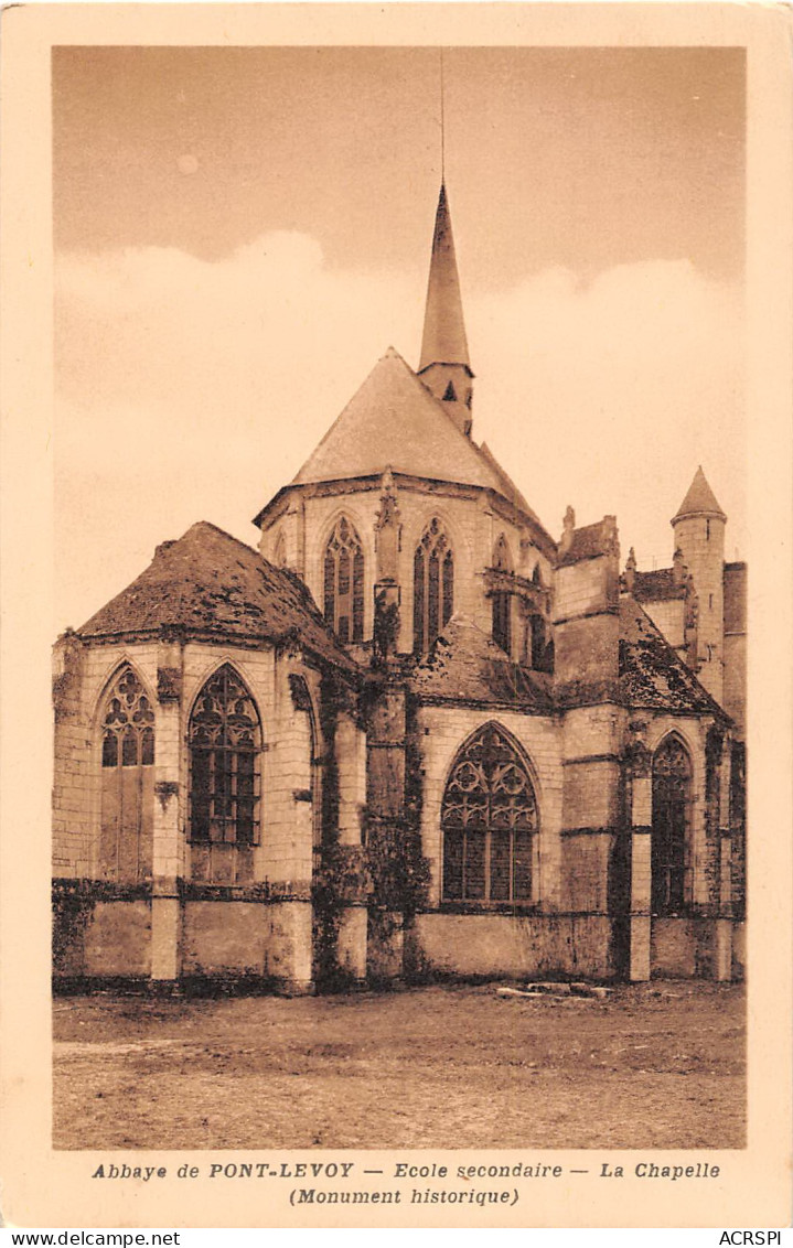 41 - Abbaye De PONT-LEVOY Ecole Secondaire La Chapelle -   (scan Recto-verso) PFRCR00073 P - Vendome