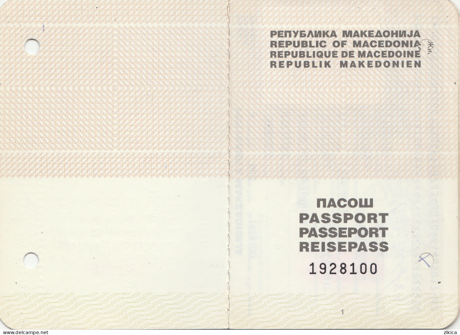 Passeport,passport,pasaporte, Reisepass,Macedonia - Visas... - Documentos Históricos