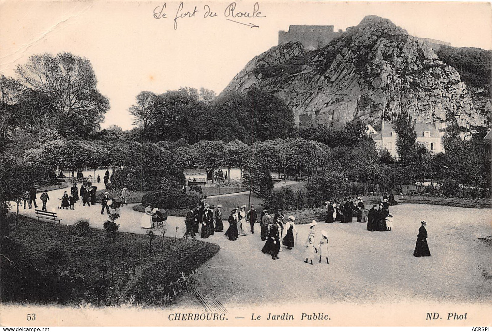CHERBOURG Le Jardin Public  (scan Recto-verso) PFRCR00068 P - Cherbourg
