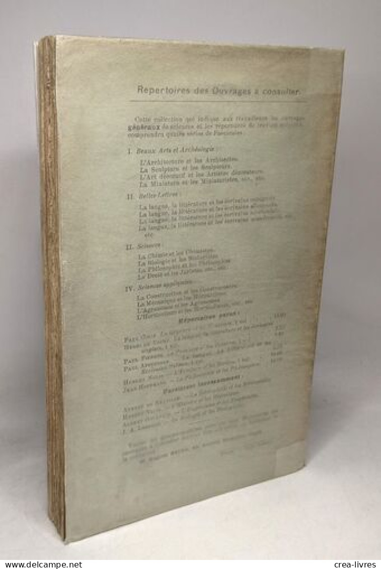 La Philosophie Et Les Philosophes - Ouvrages Généraux - Psychologie/Philosophie