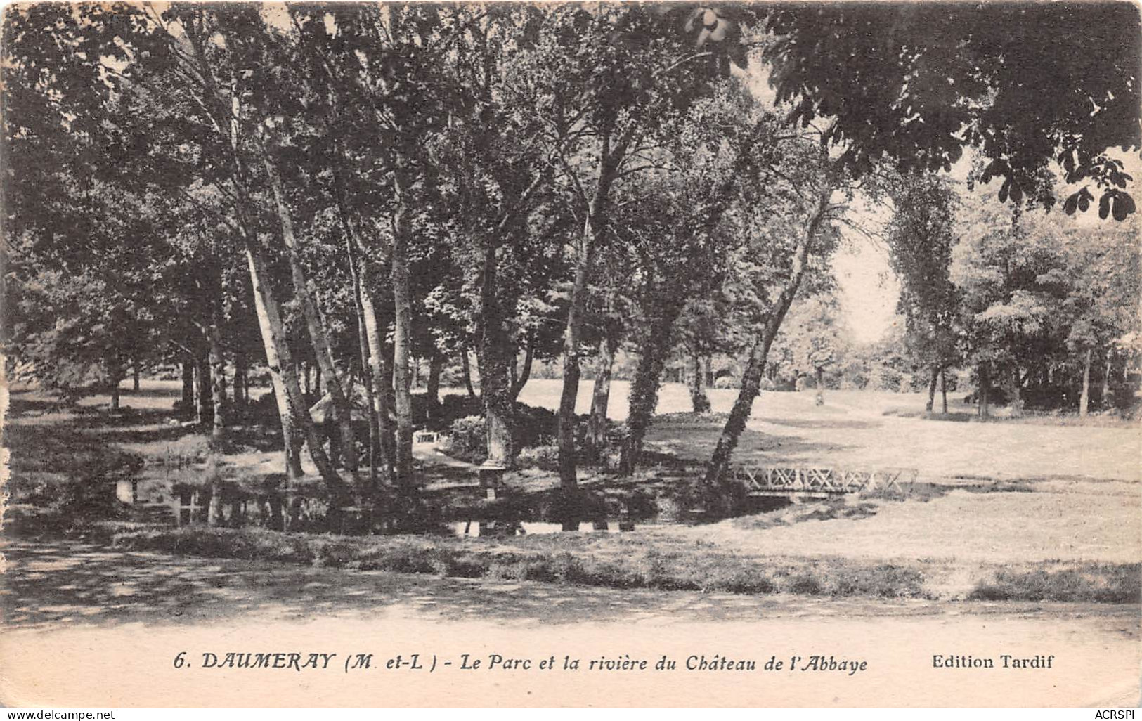 49 DAUMERAY Le Parc Et La Rivière Du Château De L'Abbaye (scan Recto-verso) PFRCR00066 P - Champtoceaux