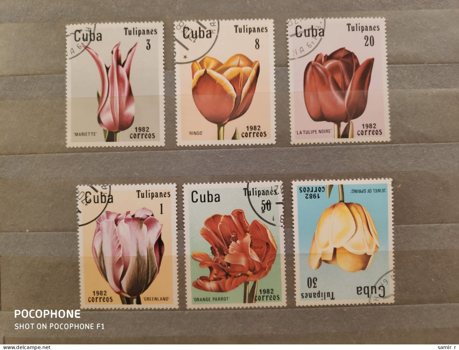 1982	Cuba	Flowers (F87) - Used Stamps