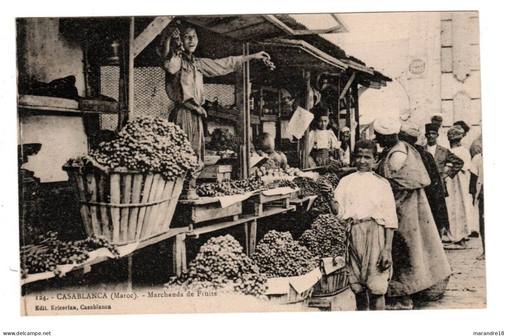 Casablanca , Maroc , Marchands De Fruits - Casablanca