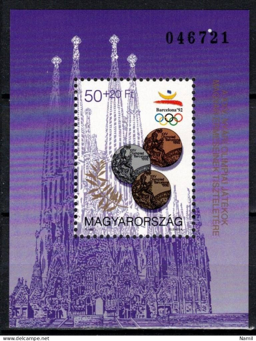 ** Hongrie 1992 Mi 4213 - Bl.222 (Yv BF 222), (MNH)** - Ongebruikt