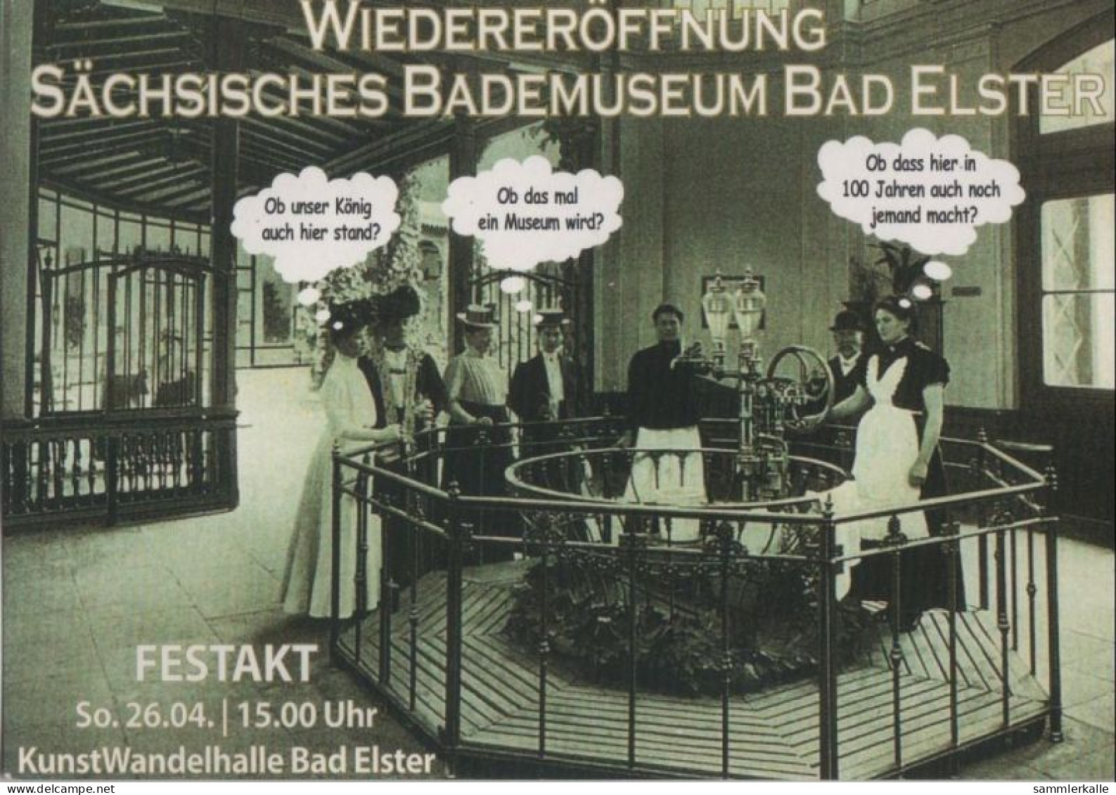 113675 - Bad Elster - Bedruckte Werbekarte - Bademuseum - Bad Elster
