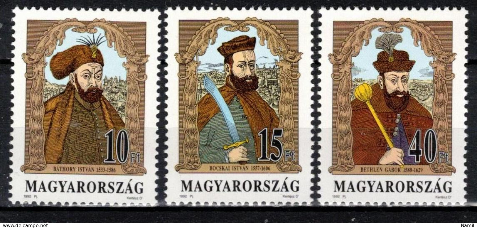 ** Hongrie 1992 Mi 4217-9 (Yv 3389-91), (MNH)** - Unused Stamps