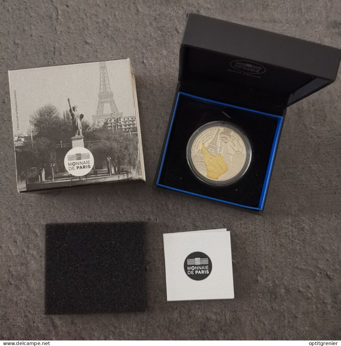 COFFRET 10 EURO ARGENT BE 2017 STATUE DE LA LIBERTE DE GRENELLE FRANCE / SILVER EUROS - Francia