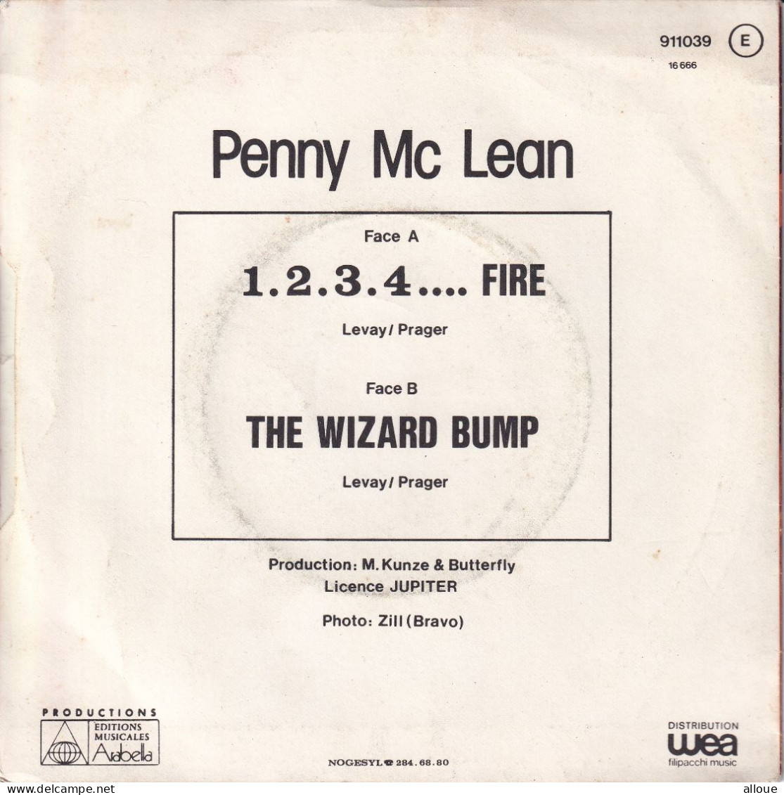 PENNY McLEAN - FR  SG - 1-2-3-4... FIRE !  + 1 - Disco, Pop