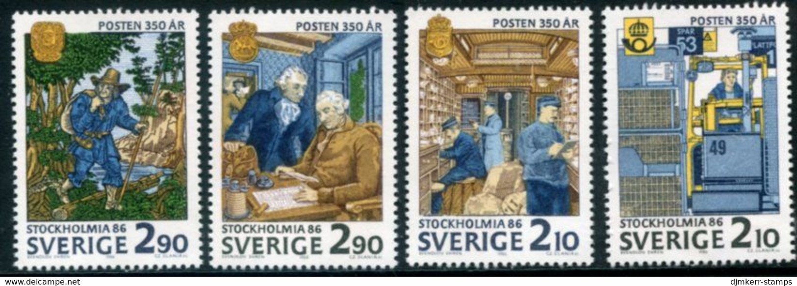 SWEDEN 1986 STOCKHOLM  '86 Philatelic Exhibition  MNH / **.  Michel 1399-1402 - Neufs