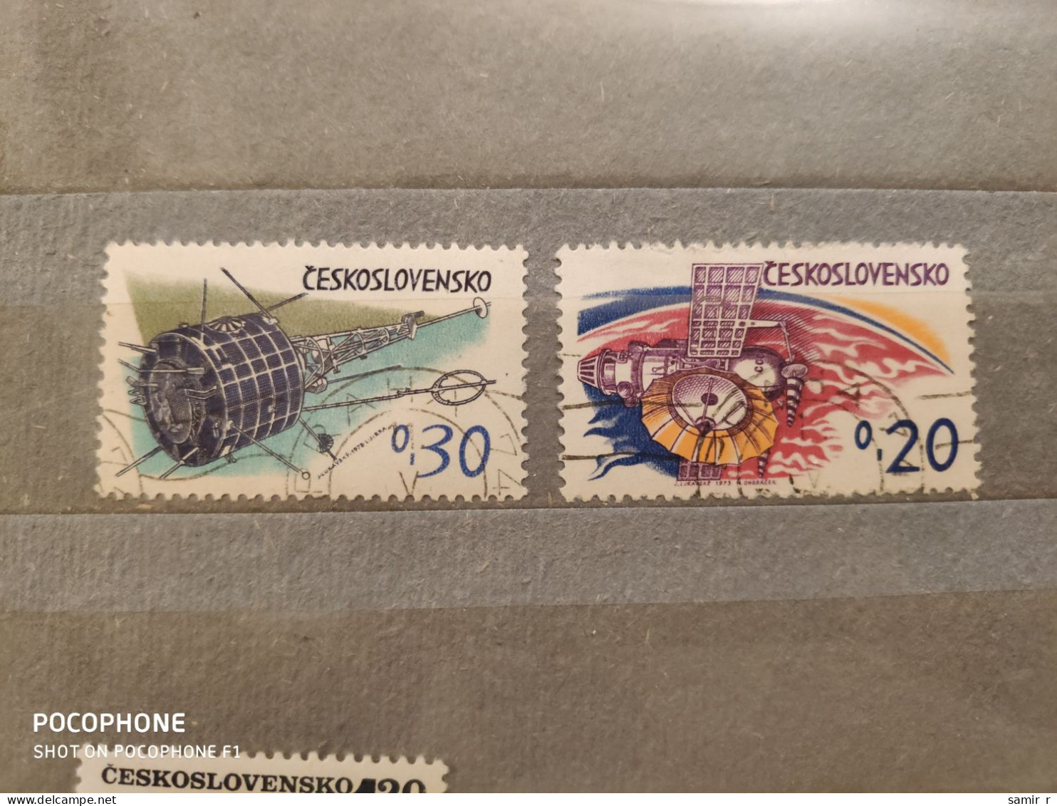 Czechoslovakia	Space (F87) - Used Stamps